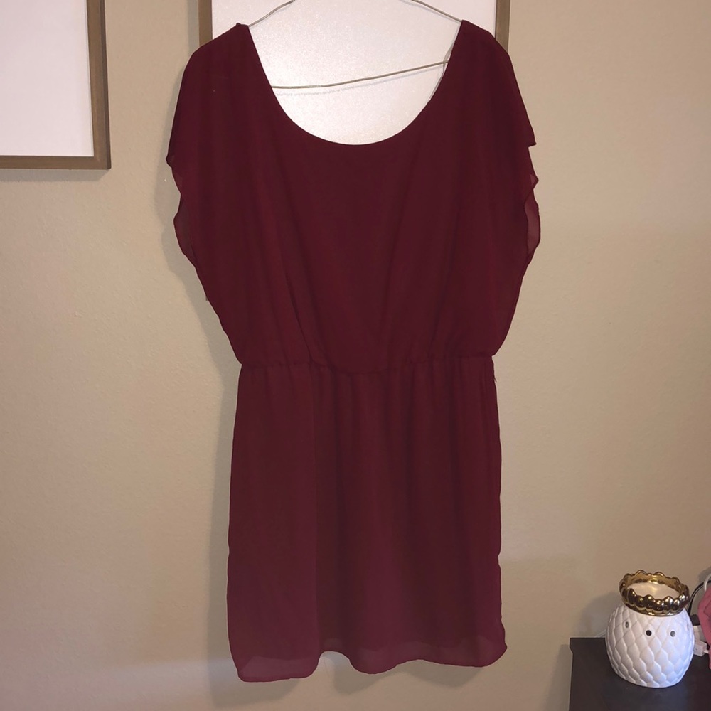 Maroon Dress